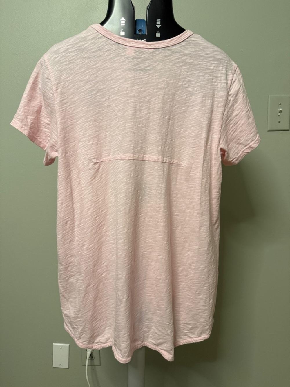Wilt Light Pink V-Neck Short Sleeve Tee - Picture 3 of 4